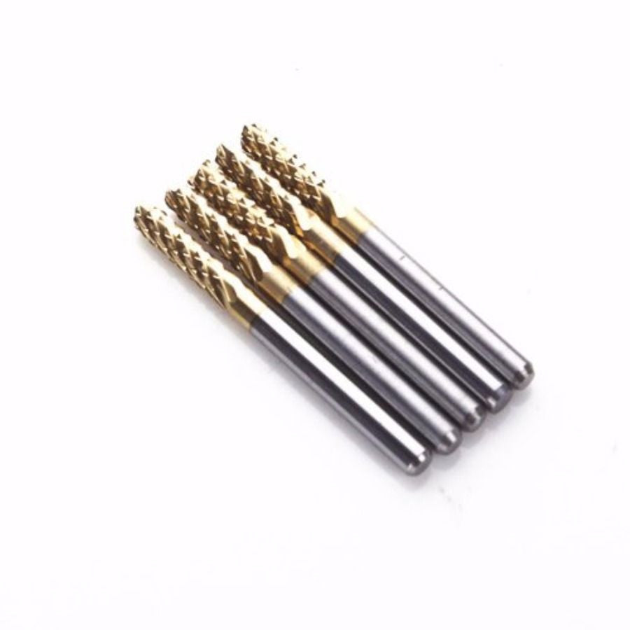 Titanium Coated 2mm Carbide Rotary Burr (Qty: 5)